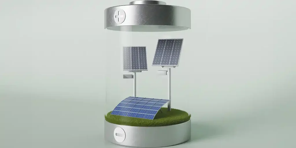 Image shows that solar batteries are able to create enough energy for household needs