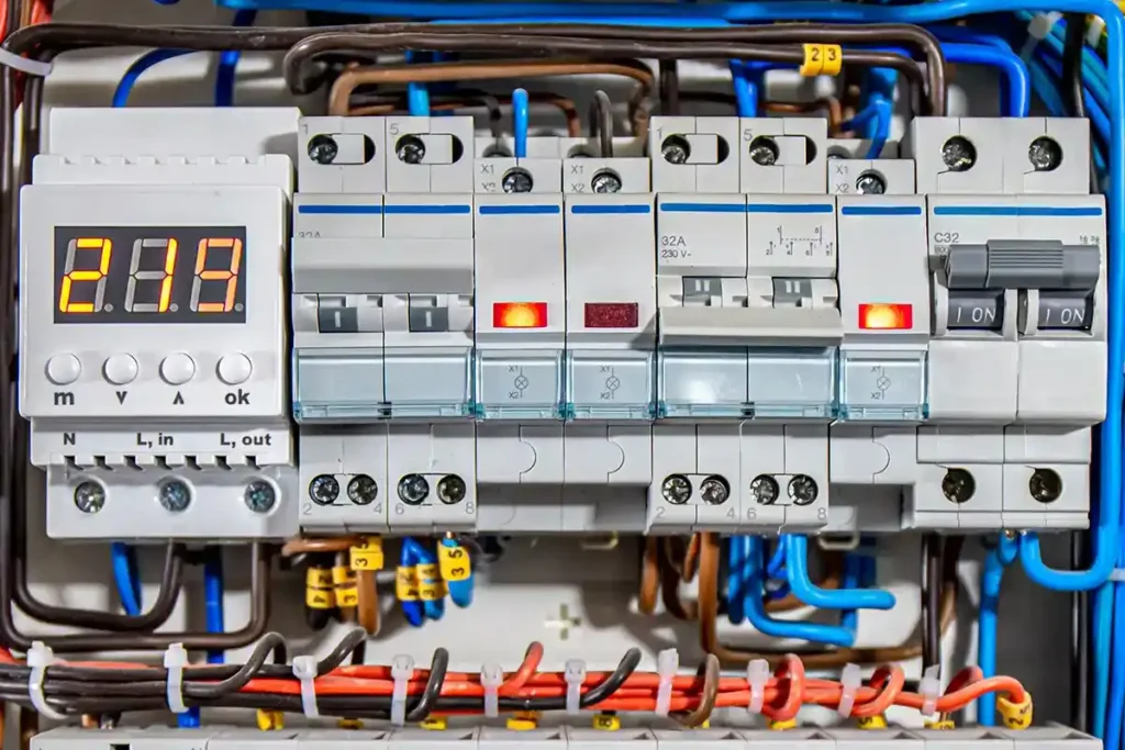  Image shows a voltage distribution panel to show that homes use energy in different ways. Highlights critical vs essential load.
