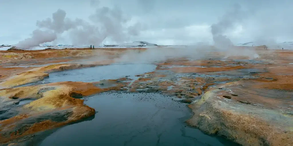 Geothermal energy that can be used for along side solar panels for sustainable energy.